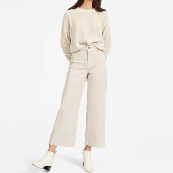 Everlane Pants - Everlane Lightweight Wide-Leg Crop Chino